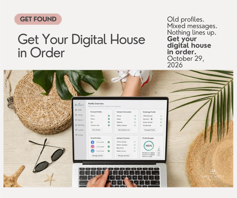 Get Your Digital House in Order, Workshop 1 in Belmont on October 29, 2026